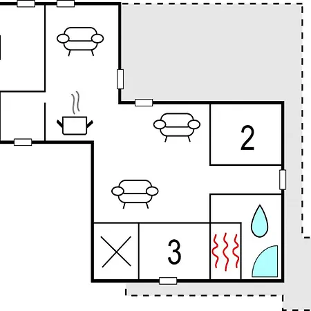 Three-bedroom Holiday In Casa de Férias